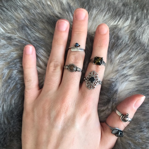 Brown Sterling Silver Ring - Size 9 - Picture 9 of 9